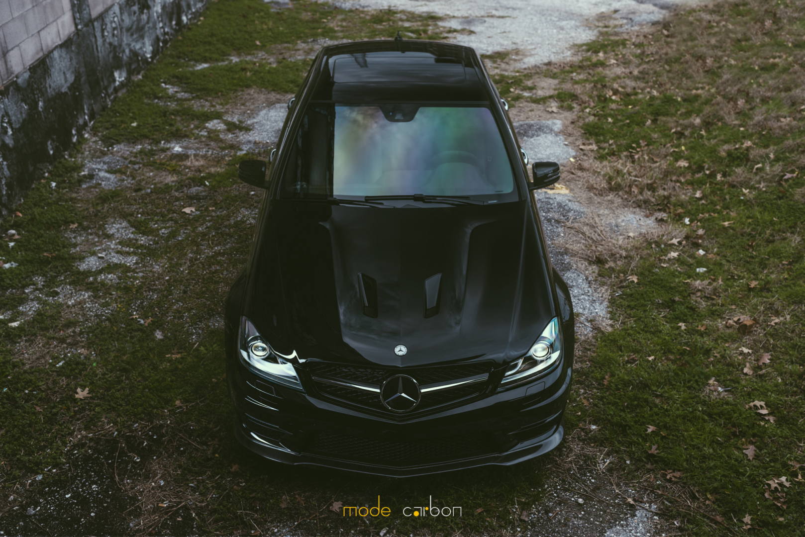 Mercedes c63 чёрный тонированный